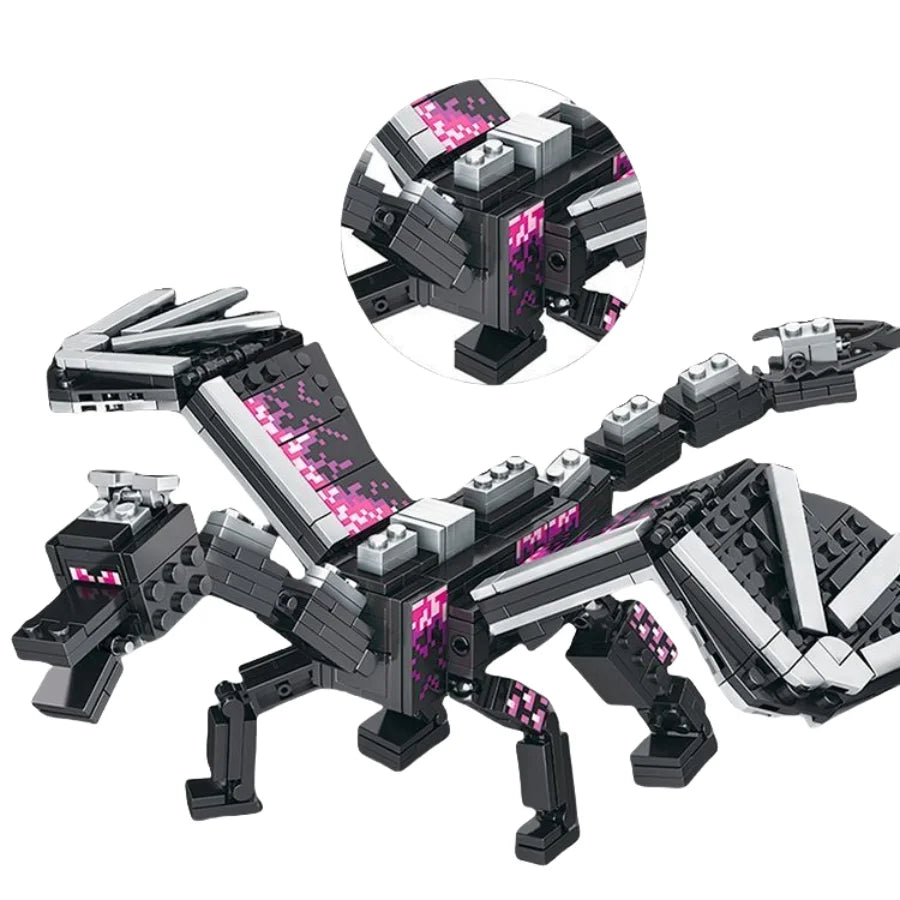 Black Pixel Dragon Building Set