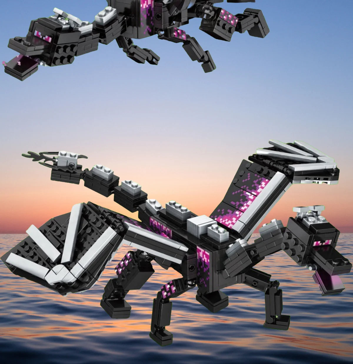 Black Pixel Dragon Building Set